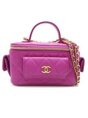 Chanel Shoulder Bag Vanity Case Ap3017